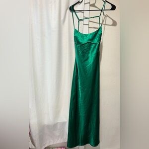 Thirty Thirty Long Green Dress
